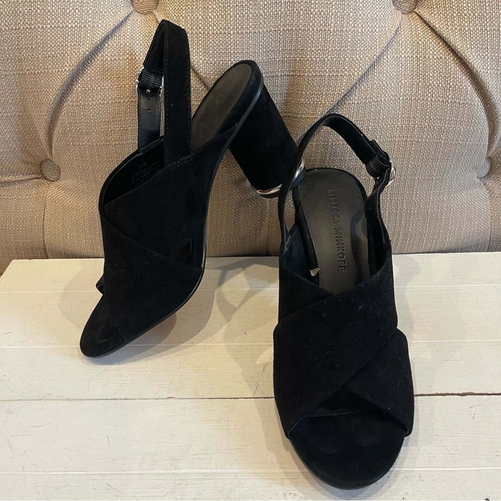 REBECCA Minkoff Aaiden Suede Slingback Sandals Size 5
